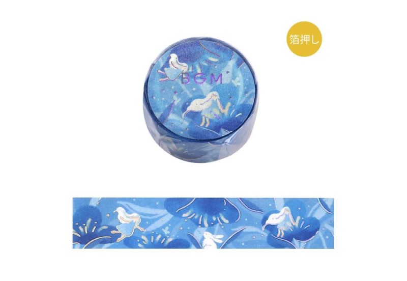 BGM Taśma Washi Flower Story Holographic_ Night NOTEKA.jpg