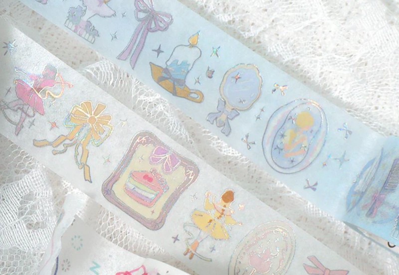BGM Taśma Washi 20 mm - Ballerina Blue NOTEKA