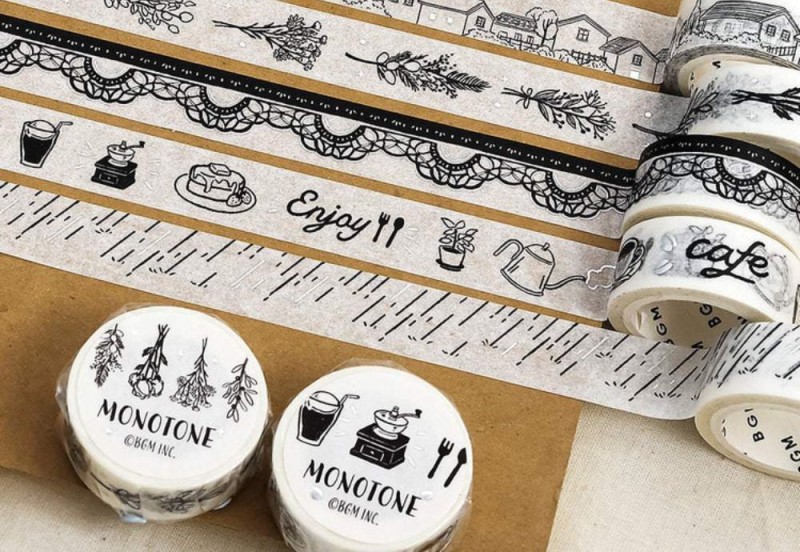 BGM Taśma Washi Monotone Silver Foil 15 mm - Starry Sky 15 mm NOTEKA (3).jpg