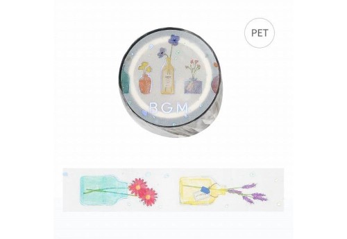 BGM Przezroczysta Taśma Clear Tape 20 mm - Flower Vase