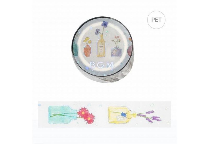 BGM Taśma Washi Clear Tape Flower Vase NOTEKA.jpg