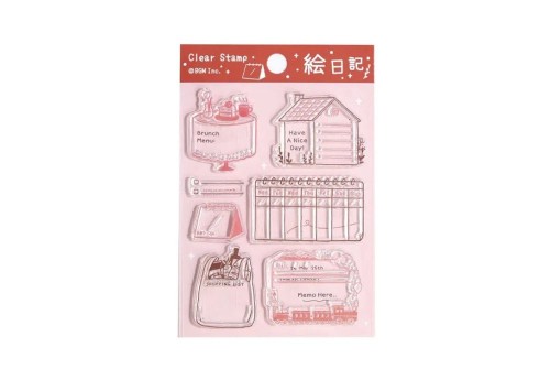 BGM Clear Stamp Zestaw Przezroczystych Stempli - Planning