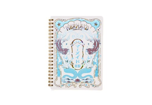 Rokkaku × ob1toy Foil-Stamped B6 Ring Notebook Mermaid Pharmaceuticals - notes w kratkę na spirali