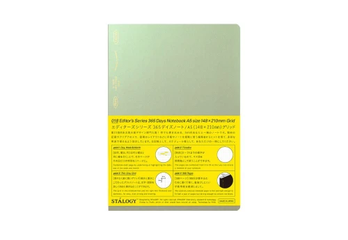 Stalogy Zeszyt A5 365 Day Notebook Aurora Green