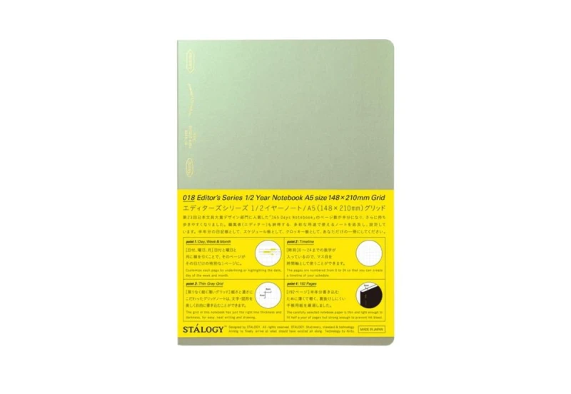 Stalogy notes w kratkę A5 a2 year Aurora Green NOTEKA.jpg