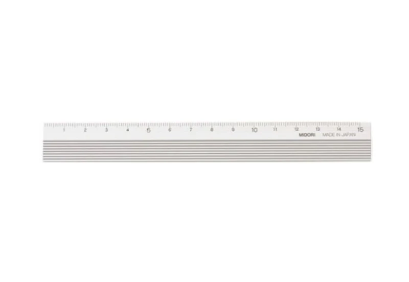 Midori aluminiowa linijka 15 cm srebrna NOTEKA.jpg