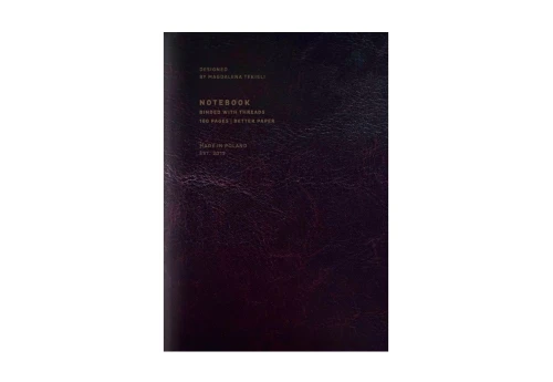Magdalena Tekieli Notes Ekoskóra Paper Love Chocolate Notebook Dark Brown 