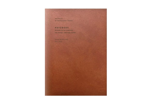 Magdalena Tekieli Notes Ekoskóra Paper Love Chocolate Notebook Camel