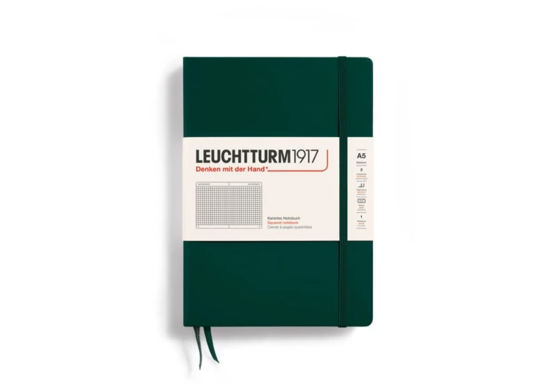 LEUCHTTURM1917 Notes a5 w kratkę Forest Green NOTEKA.jpg