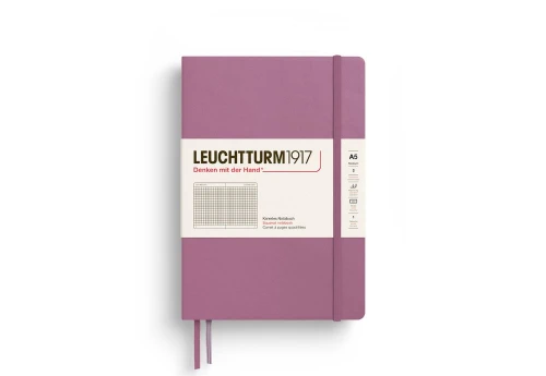 Leuchtturm1917 A5 Notes w kratkę - Brudny Róż