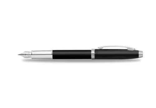Sheaffer 100 Glossy Black with Chrome Trim Pióro Wieczne czarne
