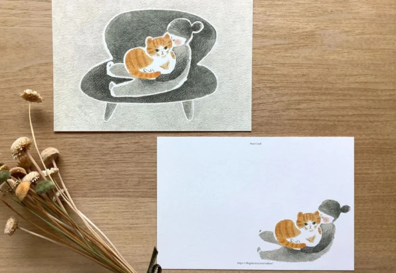 4legs postcard letter card us and the cat NOTEKA (1).jpg