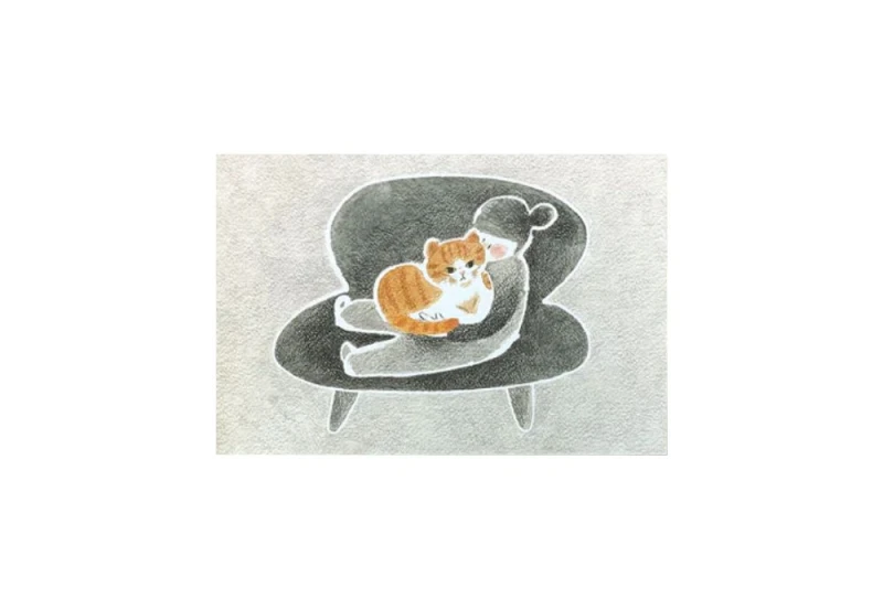4legs postcard letter card us and the cat NOTEKA.jpg