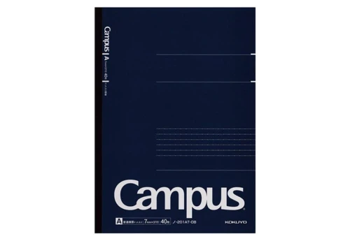 Kokuyo Campus Flat Notebook A4 A Navy Blue - notatnik w linie 7 mm