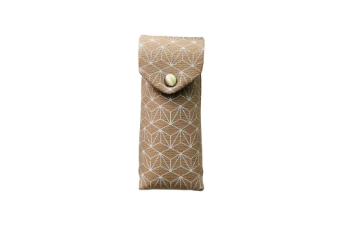 Kyoku Haku Pen Case Window Grille Beige - piórnik na 2 instrumenty