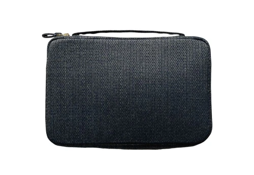 Kyoku Haku Zippered Pen Case Nishijin Woven: Dark Blue - piórnik na 20 instrumentów
