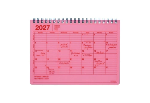 Mark's Japan - Kalendarz Biurkowy S 2027 - neon pink