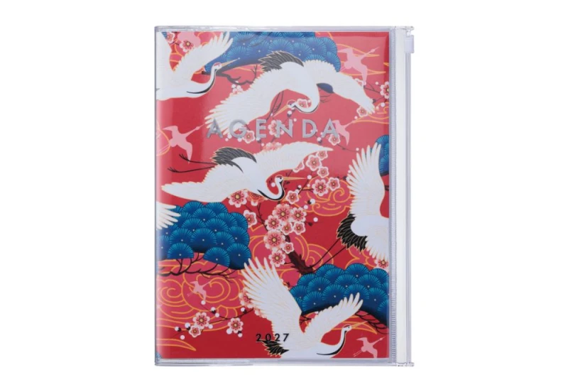 mark's japan kalendarz a5 birds red 2026 2027 NOTEKA.jpg