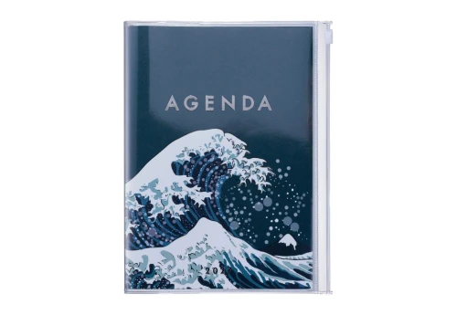 Mark's Japan Kalendarz 2026/2027 Japan /  Wave Fala A5 - granatowy