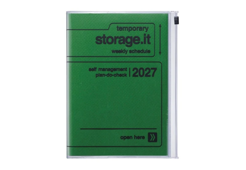 mark's japan kalendarz a5 storage it zielony 2026 2027 NOTEKA.jpg