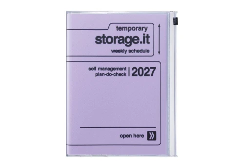 Mark's Japan Kalendarz 2026/2027 Storage.it A5 - lawendowy