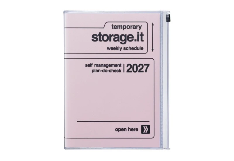 mark's japan kalendarz a5 storage it różowy 2026 2027 NOTEKA.jpg