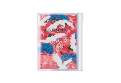 Mark's Japan Kalendarz 2026/2027 Japan / Birds Ptaki A6 - czerwony