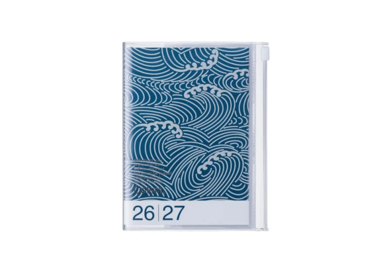 mark's japan kalendarz a6 patterns wave navy 2026 2027 NOTEKA.jpg