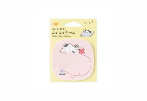 Midori Karteczki samoprzylepne Sticky Notes Pop-up - Kot