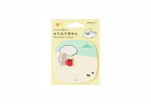 Midori Karteczki samoprzylepne Sticky Notes Pop-up - Kawa