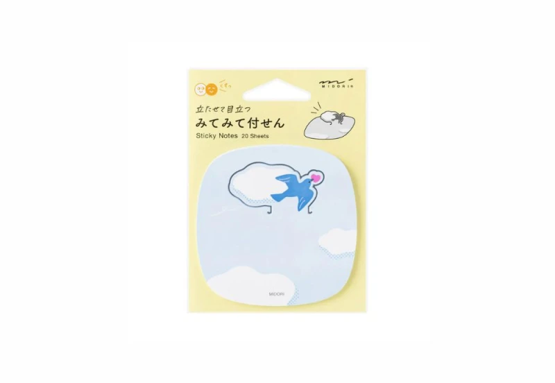 Midori Karteczki samoprzylepne Sticky Notes Pop-up - Ptaszek NOTEKA.jpg