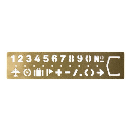 TRC Brass Zakładka Cyfry