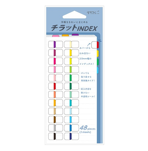 Naklejki Indeksy Midori Index Label Chiratto